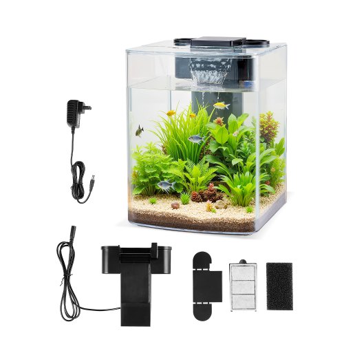 

2 Gallon Fish Tank Aquarium Smart Arch Clear GPPS 3 Color Self Cleaning