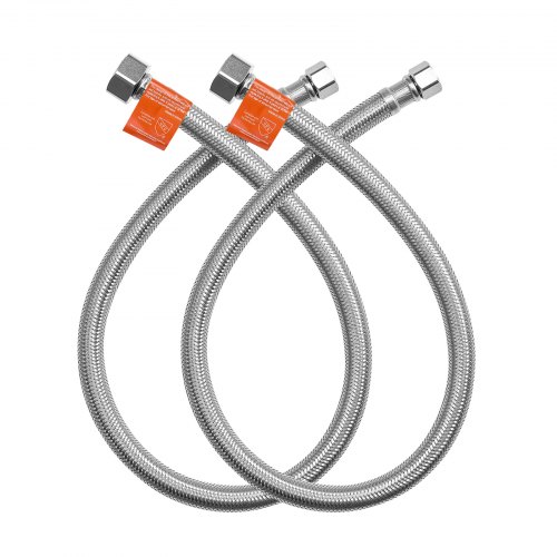 

Faucet Supply Line Connector 24 in Length 2 PCS Braided Stainless Steel
