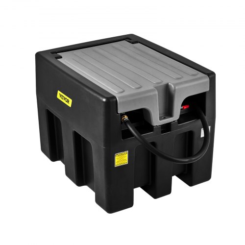 

VEVOR Portable Diesel Tank, 58 Gallon Capacity & 10 GPM Flow Rate, Diesel Fuel Tank with 12V Electric Transfer Pump and 13.1ft Rubber Hose, PE Diesel Transfer Tank for Easy Fuel Transportation, Black