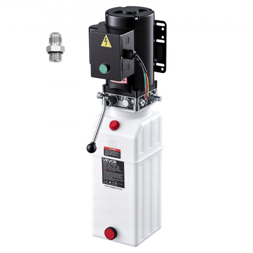VEVOR 10 Quart Hydraulic Pump, 2.2KW Hydraulic Dump Trailer Pump Single Acting, 3200 PSI Max Relief Pressure, 1.7 GPM Flow Rate, AC220-240V Hydraulic