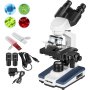 Vevor Binocular Compound Microscope Digital Compound Microscope 40x-2000x Led