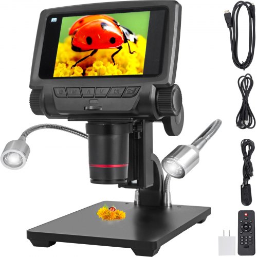 Andonstar 5" Digital Microscope 260x Adsm301 Hdmi/av 1080p For Pcb Repair Tool