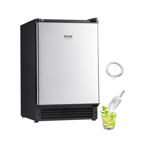 

Undercounter Ice Maker 15 Lbs/Day Built-in Ice Maker Machine w/ Reversible Door