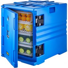 VEVOR 90L Insulated Food Pan Carrier Container Front Load Catering Box Stackable