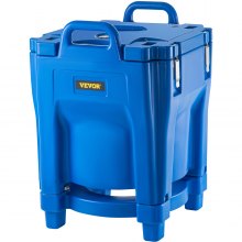 VEVOR Insulated Beverage Carrier Hot Cold Drink Soup Server 8 Gal w/ Base Blue