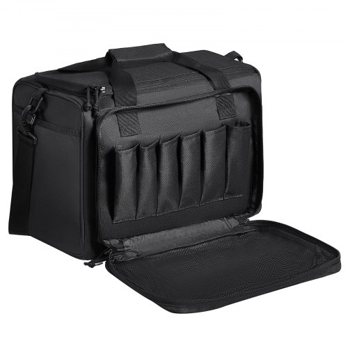 

VEVOR Range Bag for 3 Pistols Tactical Gun Range Bag Single Shoulder Strip Black