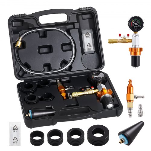 

VEVOR Radiator Vacuum Refill Kit, Automotives Cooling System Vacuum & Purge Fill Tool with Gauge, Portable Radiator Coolant Filling Kit with Toolbox, Universal Fit for Most Cars Vans SUVs and Trucks
