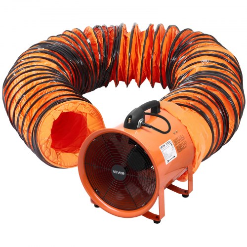 

VEVOR Portable Ventilator, 16 inch Heavy Duty Cylinder Fan with 16.4ft Duct Hose, 1350W Strong Shop Exhaust Blower 5175CFM, Industrial Utility Blower for Sucking Dust, Smoke, Smoke Home/Workplace