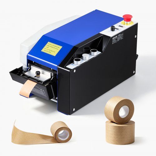 VEVOR WaterActivated Tape Dispenser Automatic Kraft Gummed Tape Dispenser 100995mm Adjustable Length 40100mm Tape Width 110V Electric WaterAct