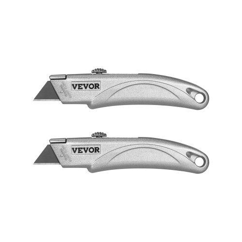 

VEVOR Utility Knife Retractable Box Cutter with SK5 Sharp Blades Quick Change