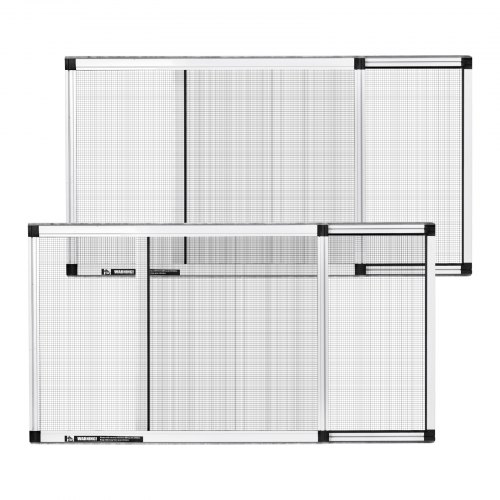 

VEVOR Adjustable Window Screen, 15" H x 21" - 40" W, 2 Packs Expandable Windows Screens with Aluminum Frame and Durable Mesh, Horizontal or Convert to Vertical Adjustable Installation, for Home House