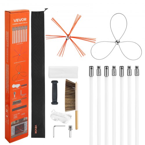 Vevor Chimney Sweep Kit, 23 Ft Maximum Extendable Length Ch…