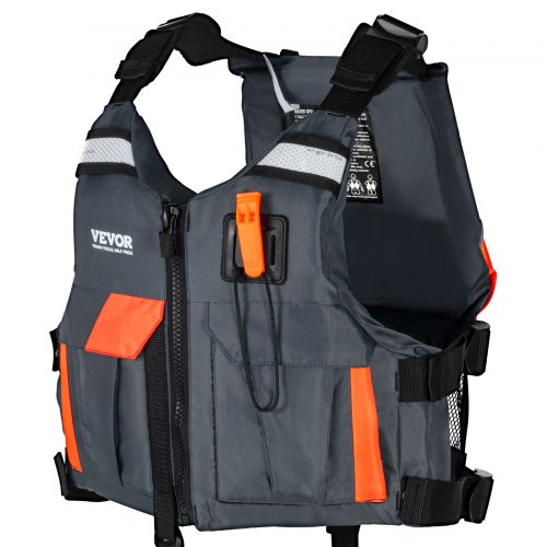 

VEVOR Life Vest for Watersports (PFD), Life Jacket with Waterproof Nylon & 80N Buoyancy, Life Vest/Jacket for Any Water Activity-Fishing, Kayaking, Surfing and More, Men and Women S