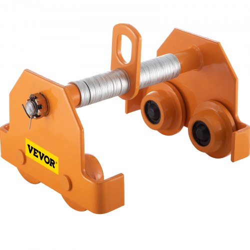 

VEVOR Push Beam Trolley I-Beam Trolley 1100LBS Hoist Winch Crane Lift Adjustable