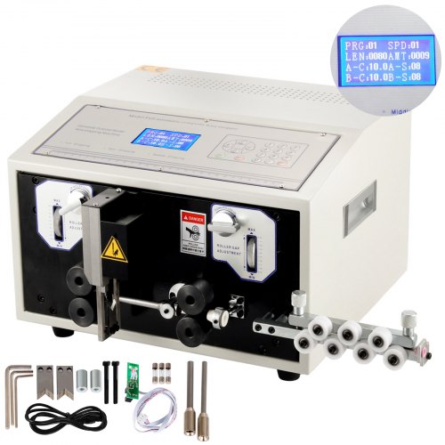 110V Automatic Computer Wire Peeling Stripping Cutting Machine 0.1-8 mm²