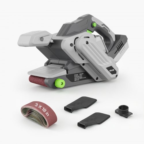 Vevor 20V Max Cordless Belt Sander, 3" X 18" Belt Sander For Woodworking, 6 Variable Speeds Sanding Machine With 10PCS Sanding Belts, 2 Dust Bags & Va-image