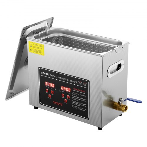 Vevor Ultrasonic Cleaner With Digital Timer & Heater, Professional Ultra Sonic Jewelry Cleaner, Stainless Steel Heated Cleaning Machine For Glasses Wa-image
