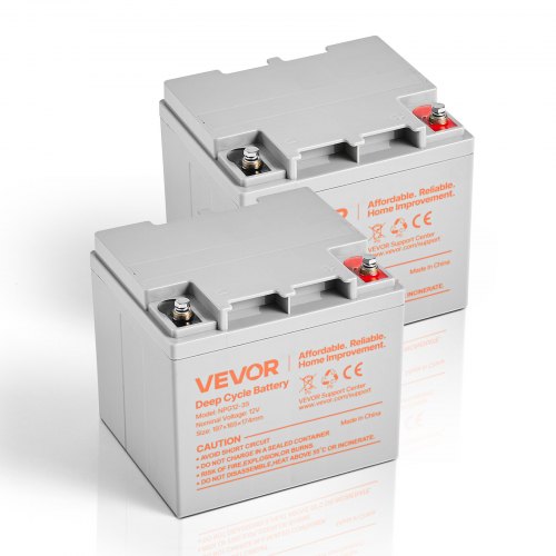 2 Pack 12V 35Ah Deep Cycle Battery Sealed AGM Rechargeable Lead Acid Battery