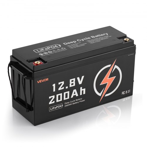 12V 200Ah Deep Cycle LiFePO4 Battery BMS Lithium Iron Phosphate Battery for RV