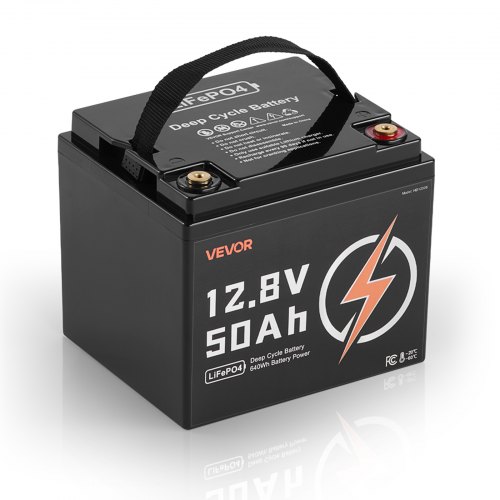 12V 50Ah Deep Cycle LiFePO4 Battery BMS Lithium Iron Phosphate Battery for RV
