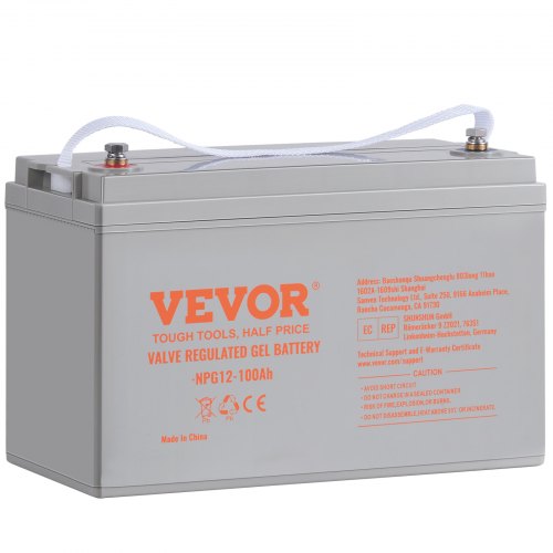 

VEVOR Deep Cycle Battery, 12V 100 AH, AGM Marine Rechargeable Battery, High Self-Discharge Rate 800A Current, for RV Solar Marine Off-Grid Applications UPS Backup Power System, Tested to UL Standards