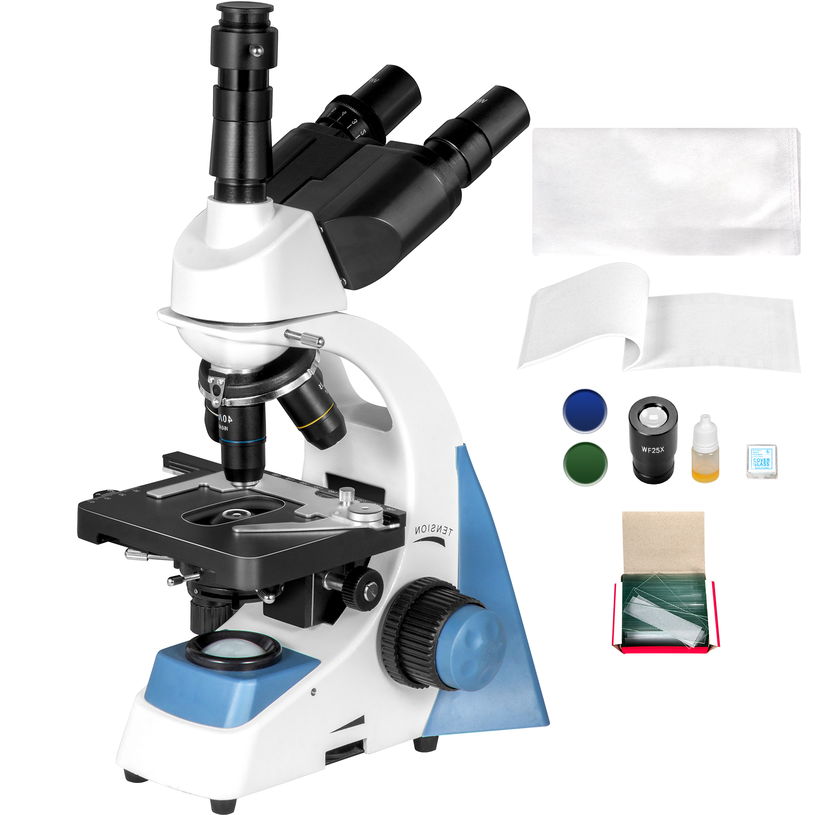Vevor Trinocular Compound Microscope Compound Light Microscope 40x-2500x W/ Led от Vevor Many GEOs