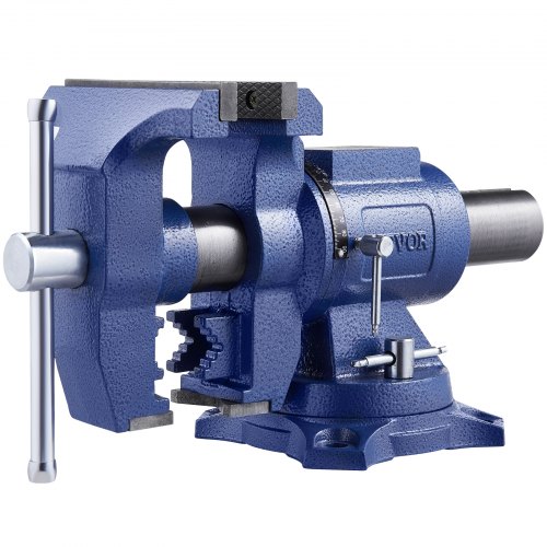 

6-1/2" Multi-Purpose Bench Vise Heavy Duty Ductile Iron 360° Swivel Base