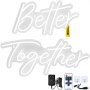 VEVOR Neon Sign Better Together Neon Light Signs 24" x 10" + 17" x 9" Warm White