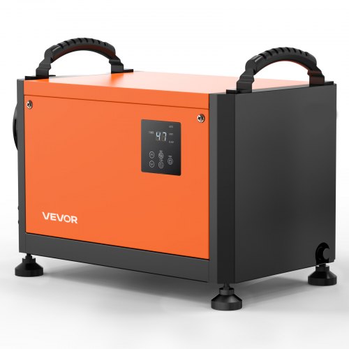 Vevor 70 Pints Commercial Dehumidifier With Drain Hose, Portable Crawl Space Dehumidifiers For Basement Storage Room Industrial, Auto Defrost/Drainage-image