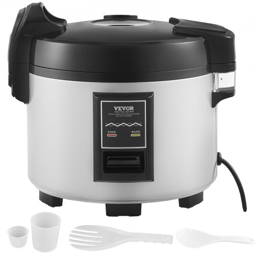 VEVOR Commercial Rice Cooker 60Cup Rice Cooker 1374 Qt 13 Liter Large Rice Cooker and Warmer with Nonstick Inner Pot Fast Cooking and 12Hour K
