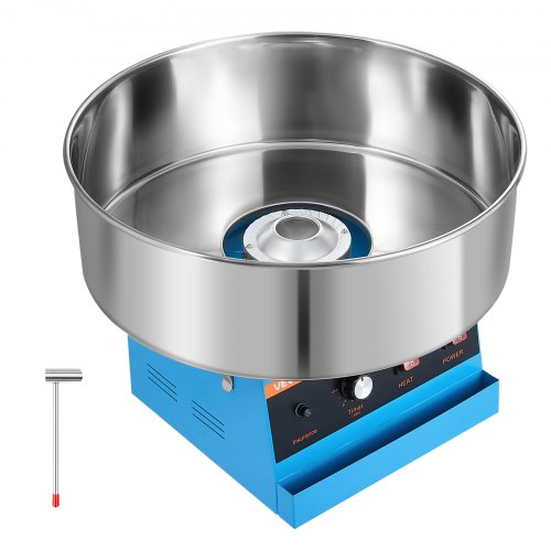 VEVOR Cotton Candy Machine Commercial 1000W Electric Candy Floss Maker Blue, Ideal for Home, Carnival, Birthday, Family Party, Easy Use with 20.5 in S