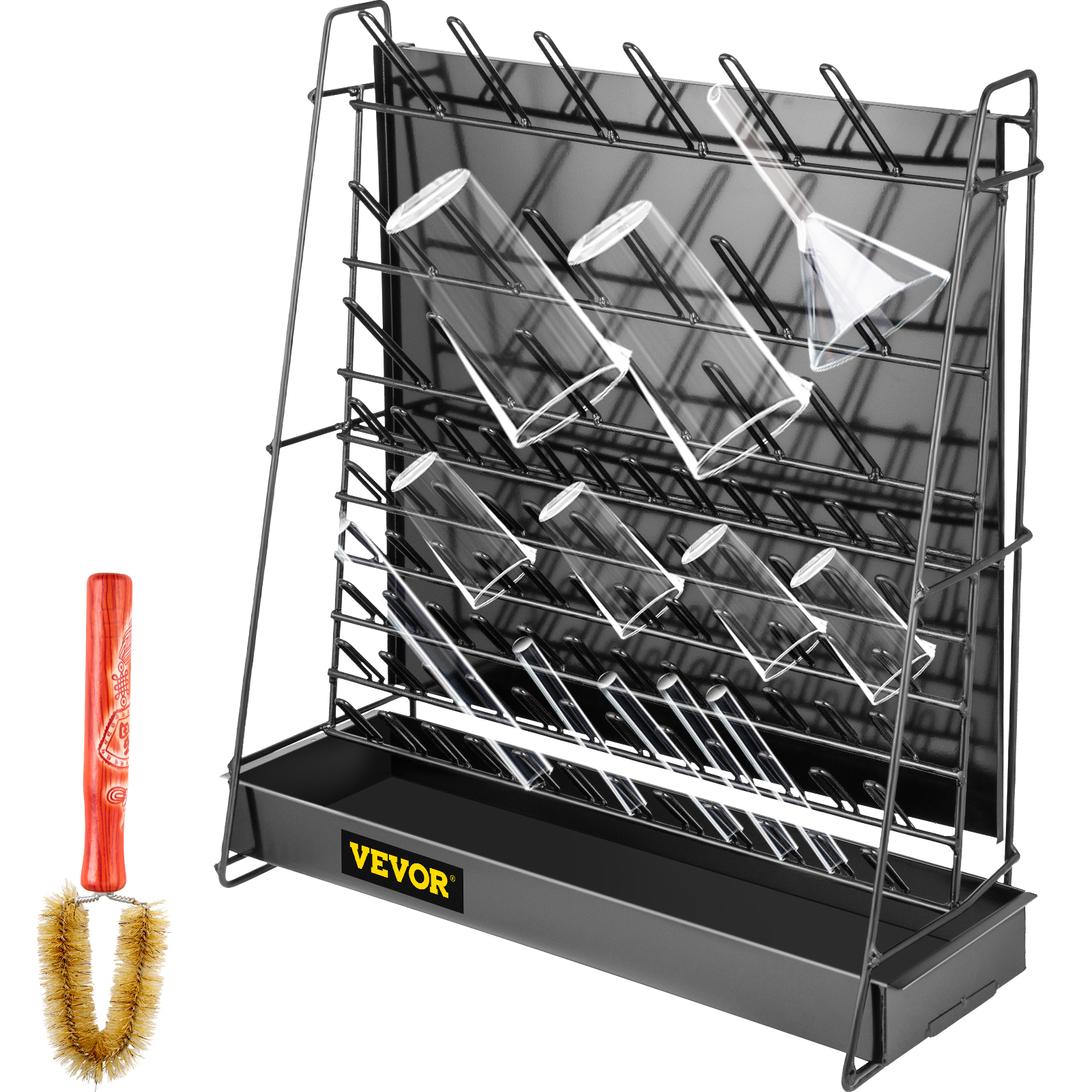 Vevor Drying Rack For Lab Glassware Rack 90-peg Steel Wire Glassware Drying Rack от Vevor Many GEOs