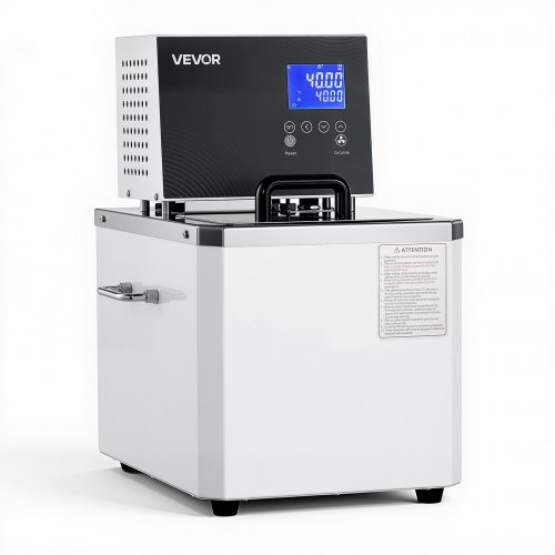 

VEVOR Laboratory High-Temperature Circulating Oil Bath, Up to 300℃/572℉, 10 L Lab Constant Temperature Heating Tank, 0.1℃ High Precision, Internal and External Dual Circulation, for Laboratory