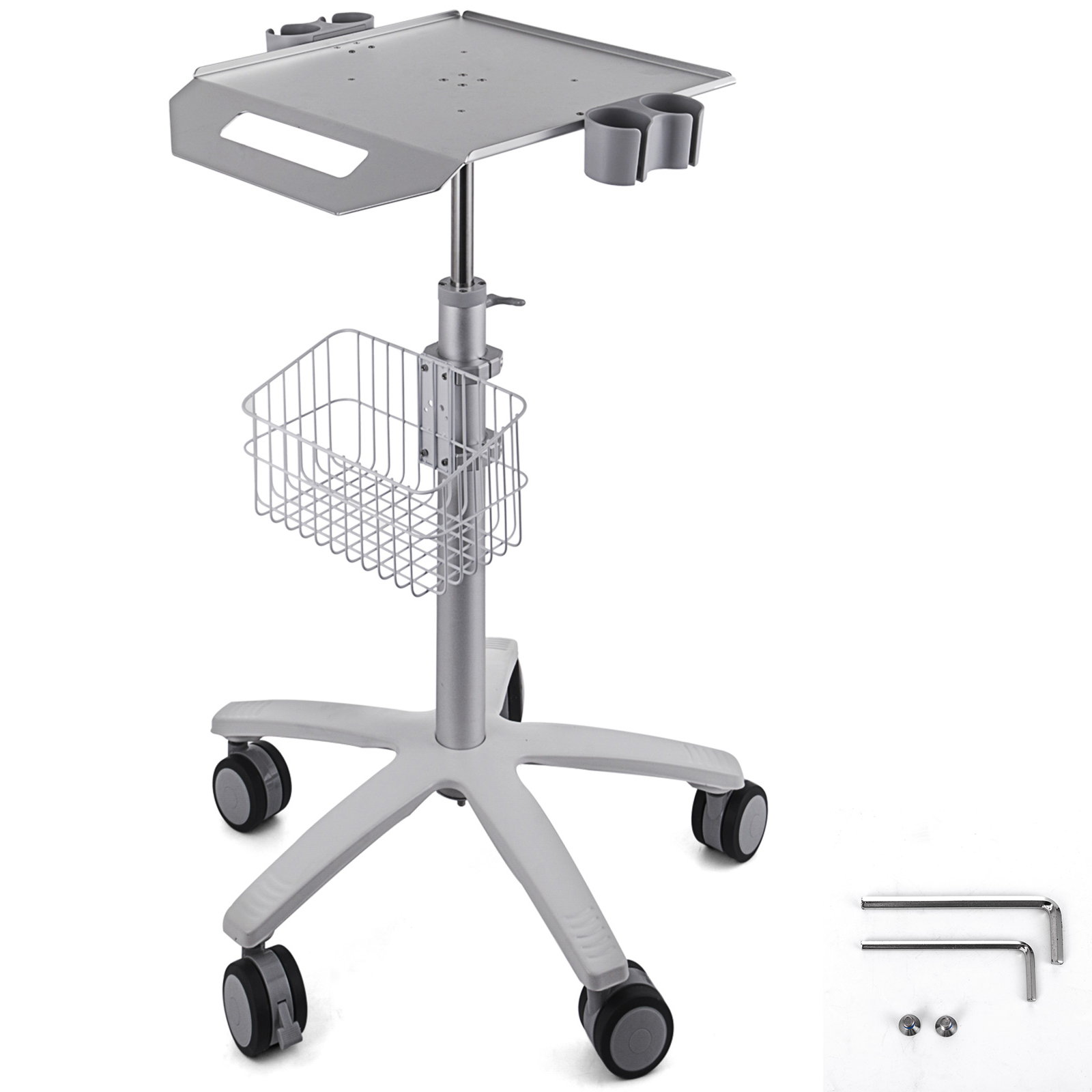 Mobile Rolling Medical Trolley For Ultrasound Imaging Scanner Cart Lab W/basket от Vevor Many GEOs