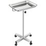 Vevor Mayo Stand Mayo Tray With Adjustable Height 32-51 In For Laboratory Salon