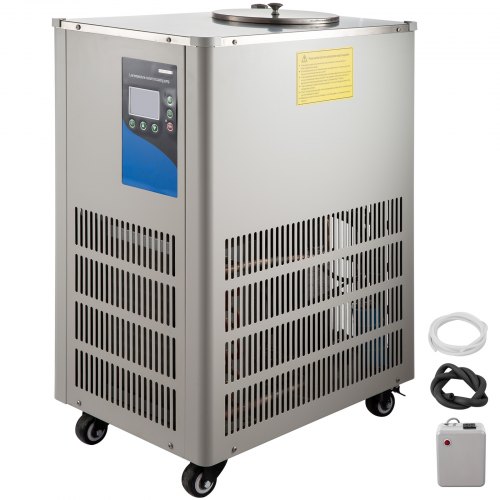 Vevor Laboratory Chiller Circulator 5L Chiller Lab -20℃ Low Temperature Cooling Liquid Circulator Pump Chiller Lab Recirculating Chiller Water Bath Recirculating Water Cooling Chiller for Laboratory