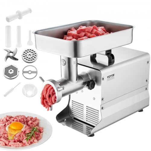 

Commercial Electric Meat Grinder 21 Lbs/Min Sausage Stuffer Maker Kitchen