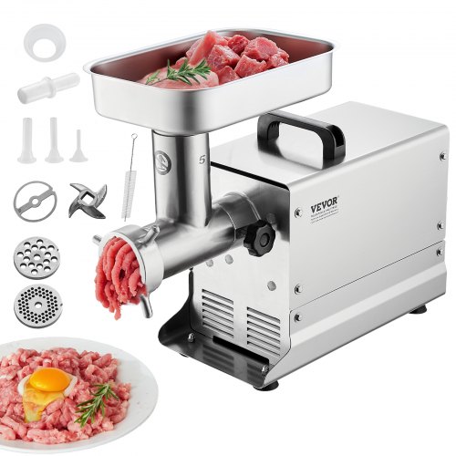 

Commercial Electric Meat Grinder 5 Lbs/Min Sausage Stuffer Maker Kitchen