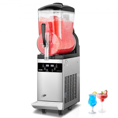 SVOPES VEVOR Commercial Slushy Machine, 12L Single Tank Frozen Drink Machine, 48 Cups Stainless Steel Margarita Smoothie Frozen Drink Maker, Slushie Maker fo sold by VEVOR AU