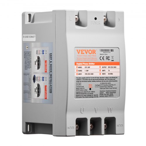 

VEVOR 3 Phase Converter 2HP 7A 220V Single to 3 Phase 220V-240V Input/Output