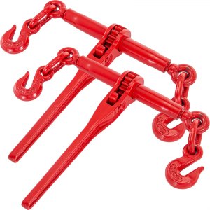 Qty:2 Load Binder Pull Lever 1/4"inch Chain Hook Tie Down Rigging Equipment 