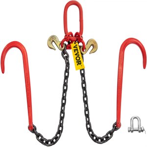 Strong G8-118-10 Rollback G80 Clevis J Hooks for Tow Truck BA Products Ships in 1 to 2 Business Days Wrecker 3/8 x 10 Grade 80 V-Chain Assembly 