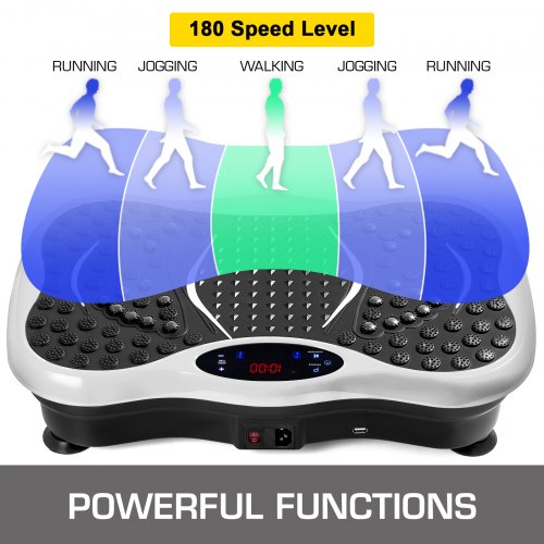 Vibration Plate Machine Fitness Body Shaper Slim Trainer Gym Exercise Music 