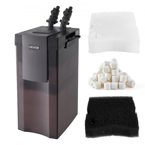VEVOR 528GPH Canister Filter, 5-Stage External Aquarium Filter with Powerful Pump, Water Circulation Cleaning Machine with Media for Large Fish Tanks and Aquariums Up to 150 Gallons, for Freshwater