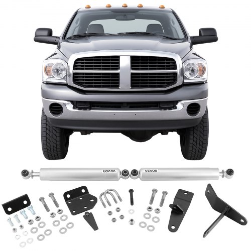VEVOR Dual Steering Stabilizer for 2003-2012 Dodge Ram 2500/3500 4WD 2 in Lift