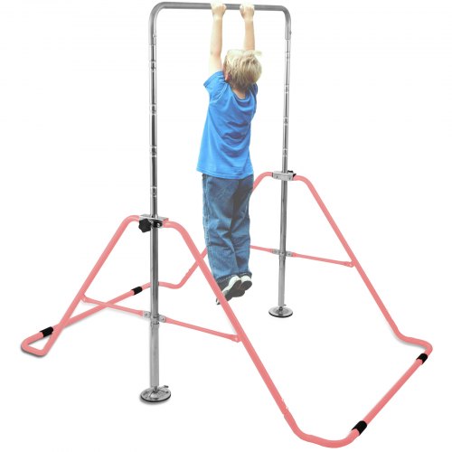 Kid Adjustable Gymnastics Training Bar Home Gym Foldable Height Horizontal Bars