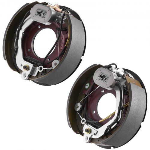 

VEVOR Electric Trailer Brake Kit, 12.25 x 3.375 Inch, 1 Pair Self-Adjusting Electric Brakes Kit for 8000 lbs Trailer Axle, Backing Plates for Braking System Part Replacement, Fit for Trailers, RVs