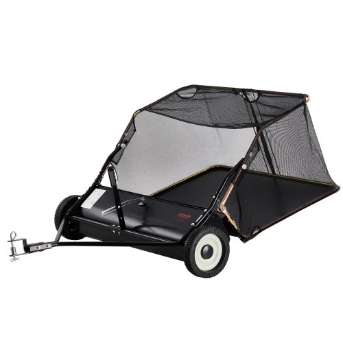 

VEVOR Tow-Behind Lawn Sweeper 42-inch Leaf Yard Collector 12 cu.ft. Adjustable