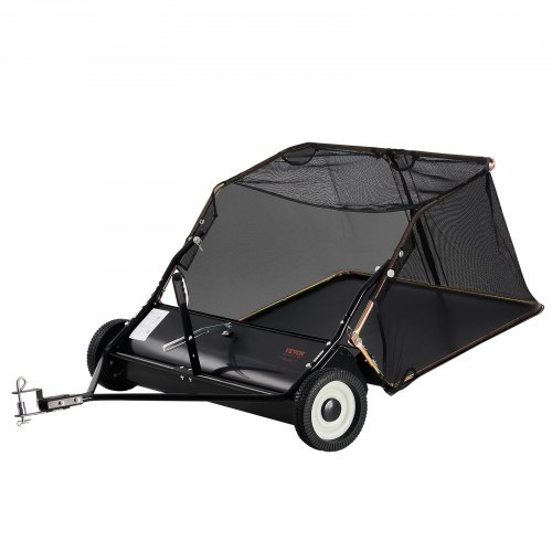 

VEVOR Tow-Behind Lawn Sweeper 42-inch Leaf Yard Collector 12 cu.ft. Adjustable