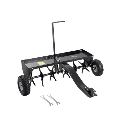 

VEVOR 101.6 cm Tow Behind Plug Aerator with Universal Hitch Pull Behind Aerator